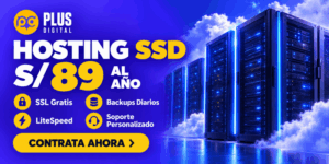 Hosting SSD rápido y seguro en Perú por S/ 89 al año